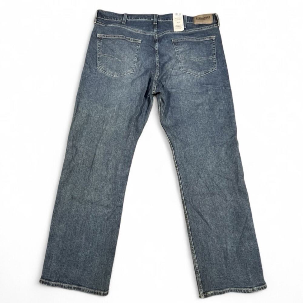 Levi Strauss Signature S61 Relaxed Jeans 38x30 Dark Wash Denim NWT